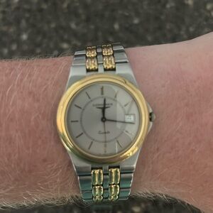 Longline Two Tone Vintage Quartz Watch